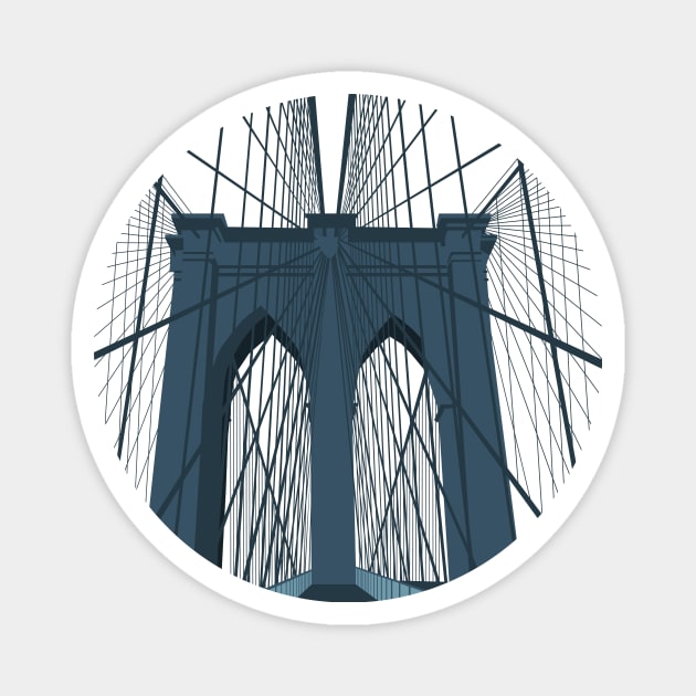 Brooklyn bridge Magnet by jenblove